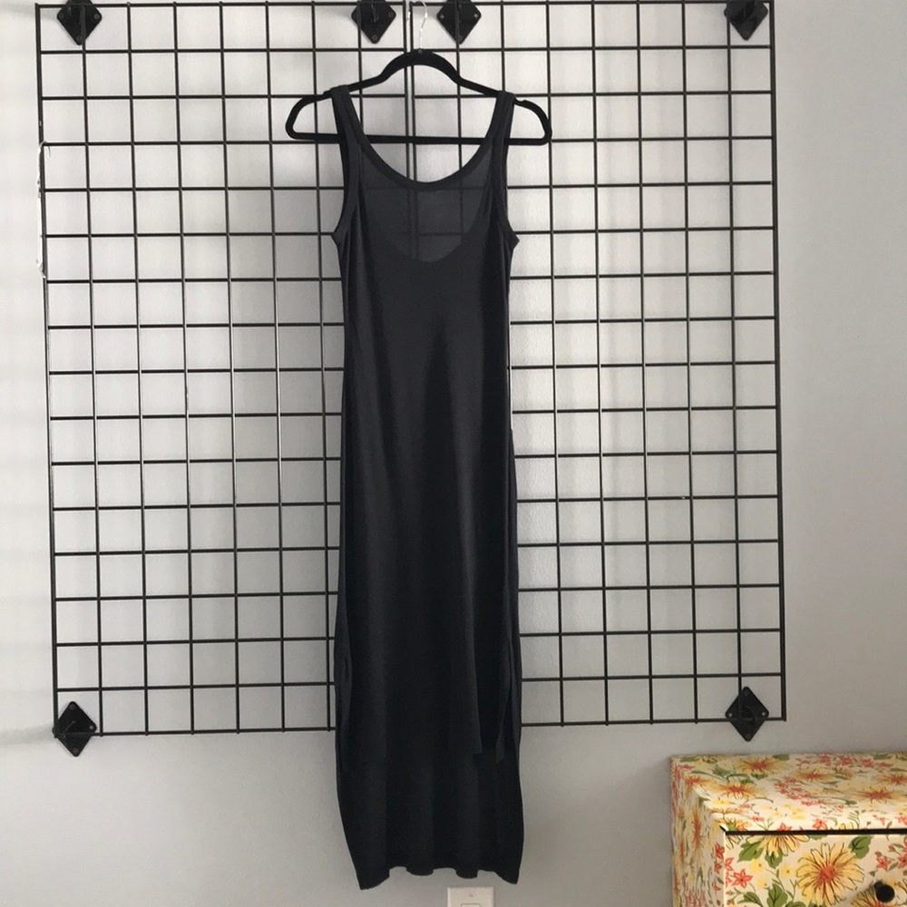 T by Alexander Wang Jersey Knit HiLO Midi Dress